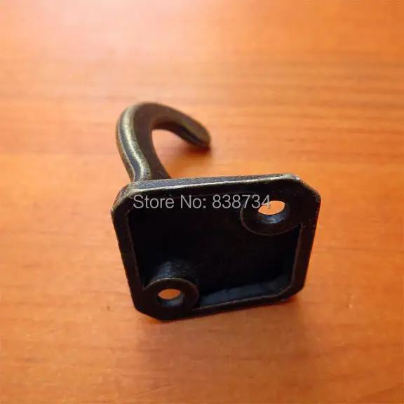 

10pcs 23*23*33mm metal coat hook key bag hook vintage retro finishing clothes hook