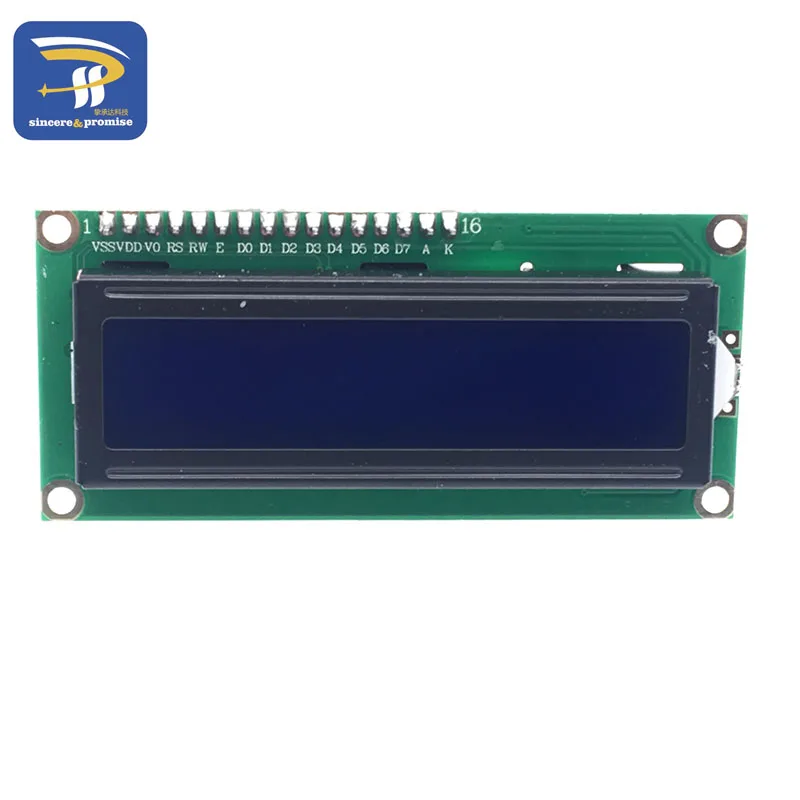 ЖК-дисплей 1602+ ЖК-модуль 1602, синий/желто-зеленый экран IIC/igc для arduino lcd 1602