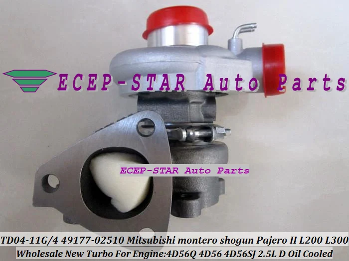 TD04 49177-02511 49177-02510 турбо для Mitsubishi PAJERO MONTERO L200 L300 L400 91-4D56 4D56Q DOM 2.5L | Автомобили и