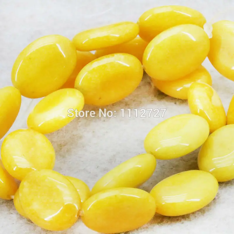 Wholesale Women's/Girl's Ornaments Yellow Jasper Beads Ellipse Stones Loose DIY 15inch Faceted Jade Gems Jewelry | Украшения и