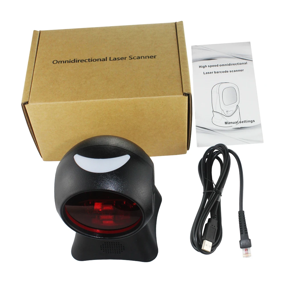 XT7120 RS232/USB Flatbed 20 Lines Desktop Omnidirectional 1D Laser Presentation Barcode Scanner for Supermarket | Компьютеры и офис