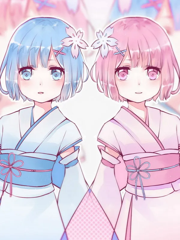 Новый домашний текстиль Октябрь Re:Zero Аниме Rem & Ram 150*200 см молочная проволочная