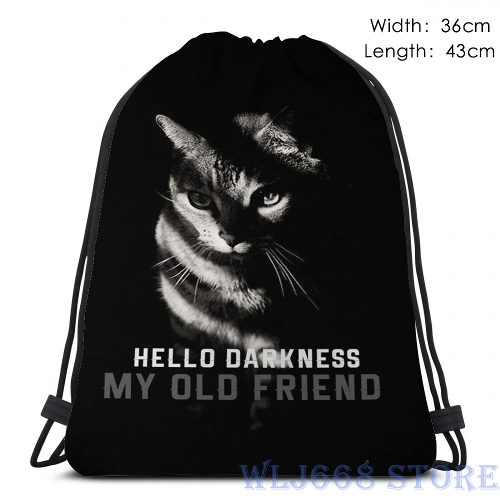 Забавные сумки через плечо с графическим принтом женский рюкзак на одно Hello Dark my