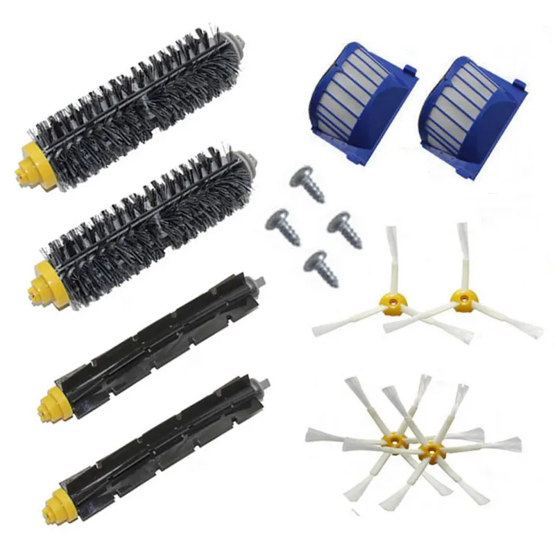 Новинка 2 щетины гибкая машинка для взбивания 4 щетки винта Aero Vac-фильтра iRobot Roomba 600