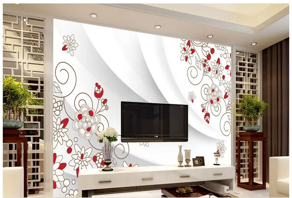 

3d wallpaper custom 3d murals wallpaper for walls 3 d European small pure and fresh and hand-painted TV setting wall home decor