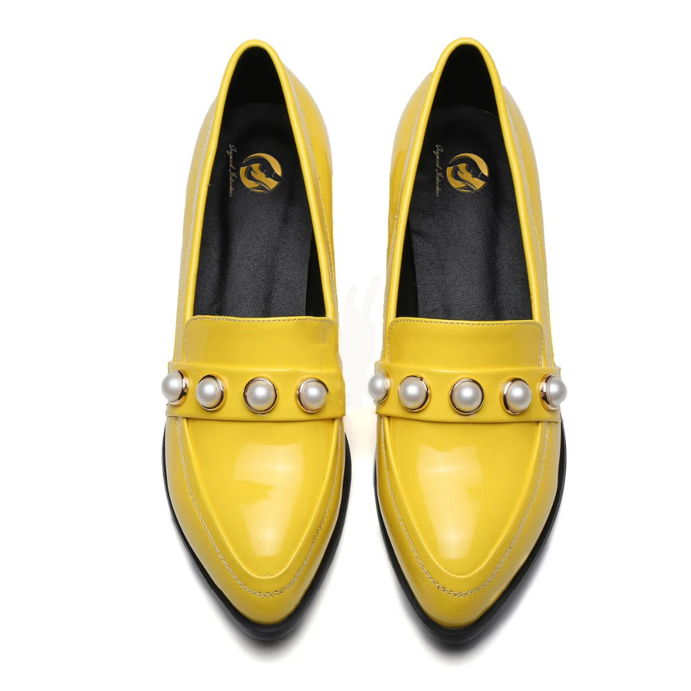 Женские туфли с острым носком на квадратном каблуке размеры 3 5 16|women casual shoes|fashion