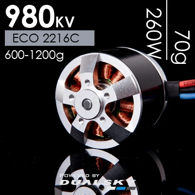 980KV Dualsky крыло Прохладный бесщеточный двигатель XM2834CA ECO 2216C пульт дистанционного управления Самолет фиксированное крыло аксессуары - Цвет: 980KV