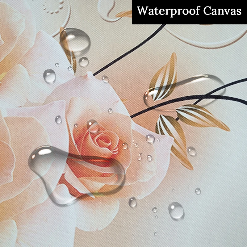 

Self-adhesive 3d Mural Home Interior Decor Wall Stickers Nordic Hand-painted Flowers Eco-friendly Wallpaper Building Supplies