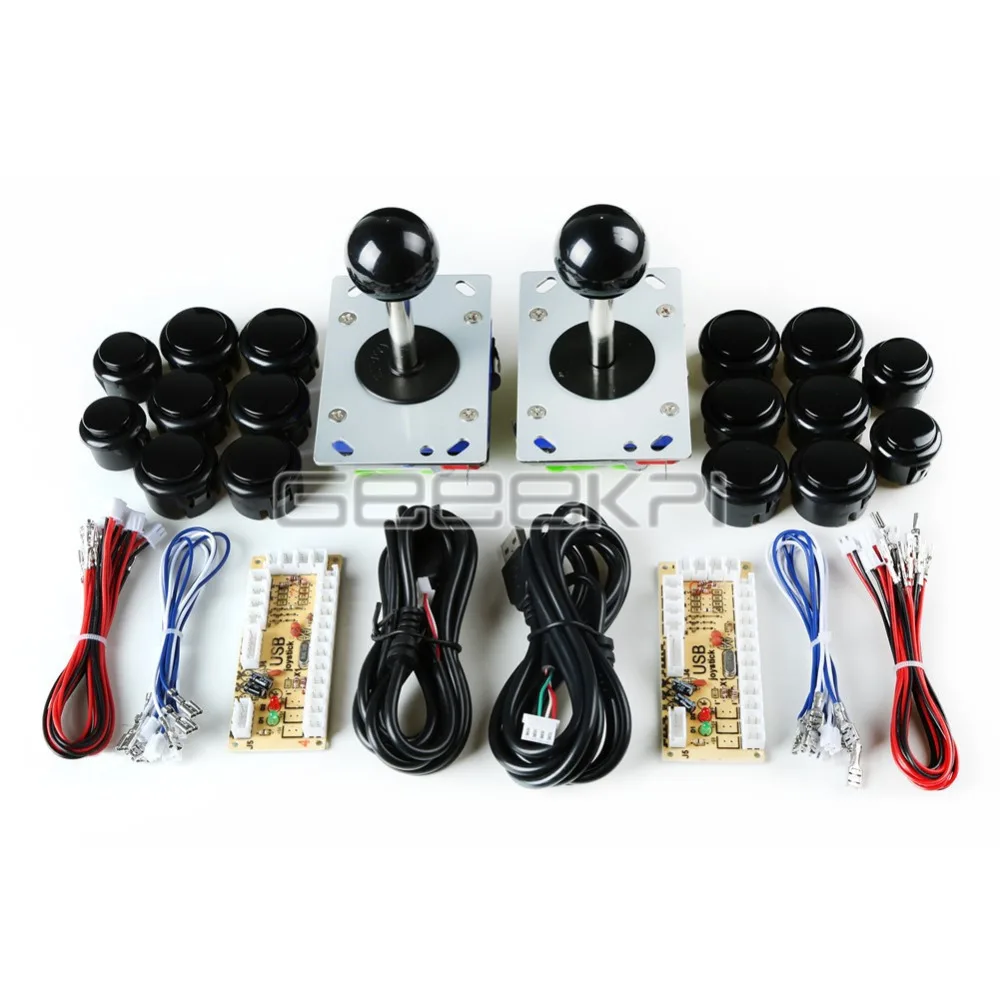 GeeekPi 2 набора аркадных игровых автоматов DIY Запчасти для JAMMA MAME и RetroPie: usb кодер с