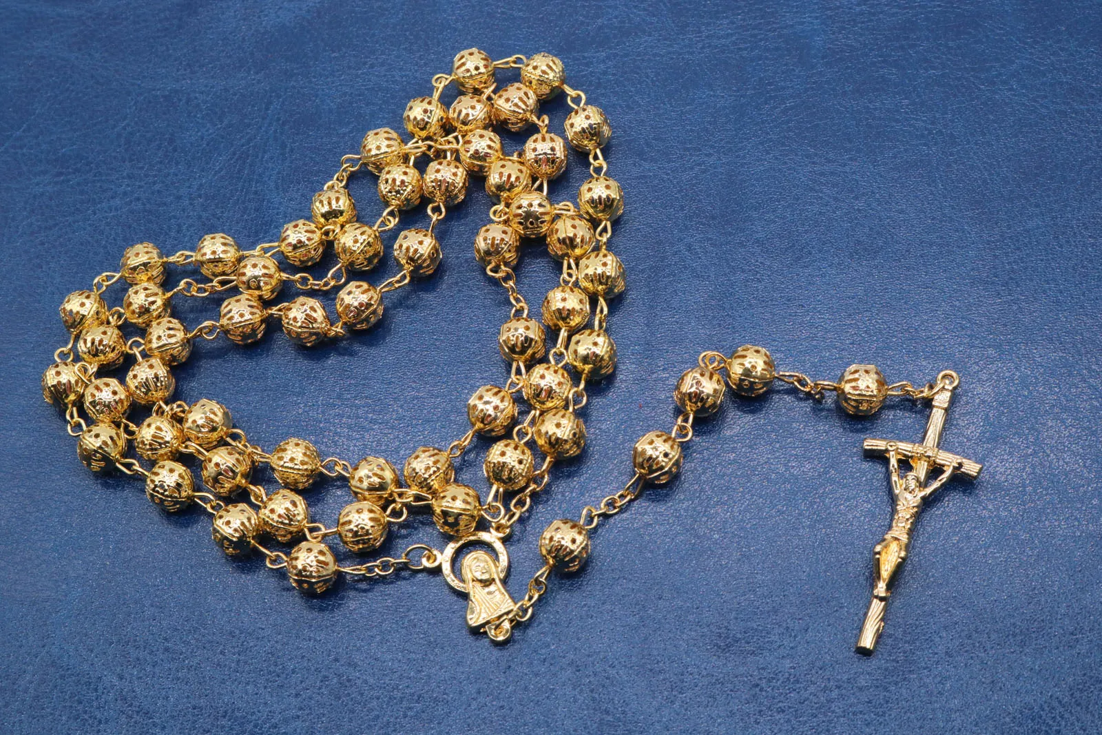 Религиозный католицизм 8 мм гальванические бусины цепочки и ожерелья когда 59