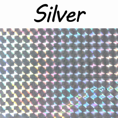 6PCS Silver ICERIO, 6 шт., 10*20 см, Голографическая клейкая пленка, вспышка, лента для изготовления приманки, для завязывания мушек, материал, металл, жесткие приманки, цветные наклейки - Цвет: 6PCS Silver