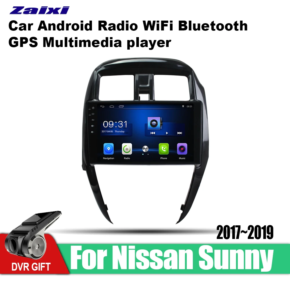 Автомобильный радиоприемник ZaiXi 9 дюймов 2Din Android Wi Fi Авторадио HD 1024*600 сенсорный