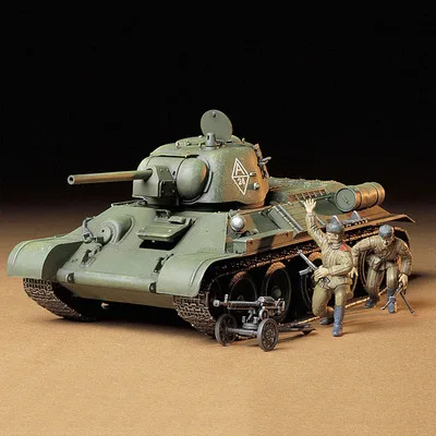 Набор для сборки пластиковых танков 1:35 русский USSIAN T34/76 1943 набор танка сделай сам