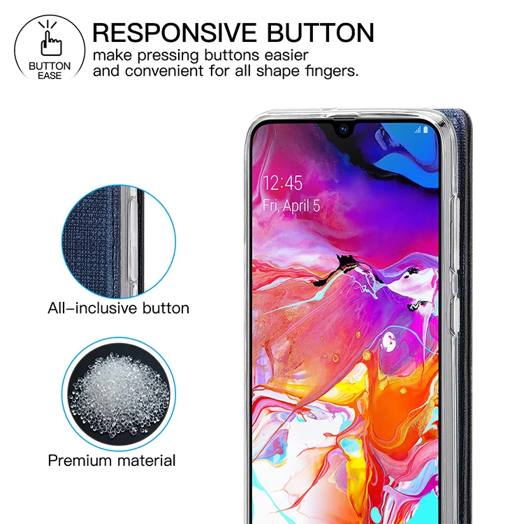 Откидной Чехол для samsung Galaxy A50 A70, кошелек с отделением для карт, магнитная подставка, чехол-книжка для samsung Galaxy A20E A40