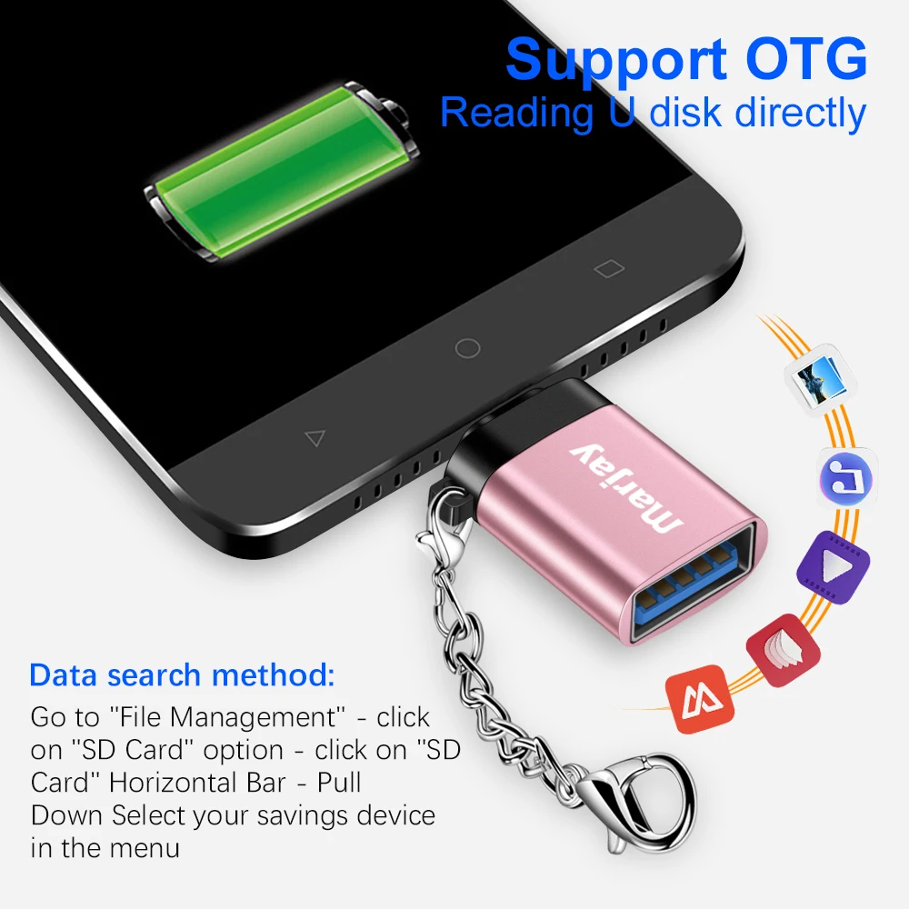 Marjay Micro USB OTG Cable Adapter for Xiaomi Redmi Note 5 Connector For Samsung S6 Tablet Android 3.0 | Мобильные телефоны и