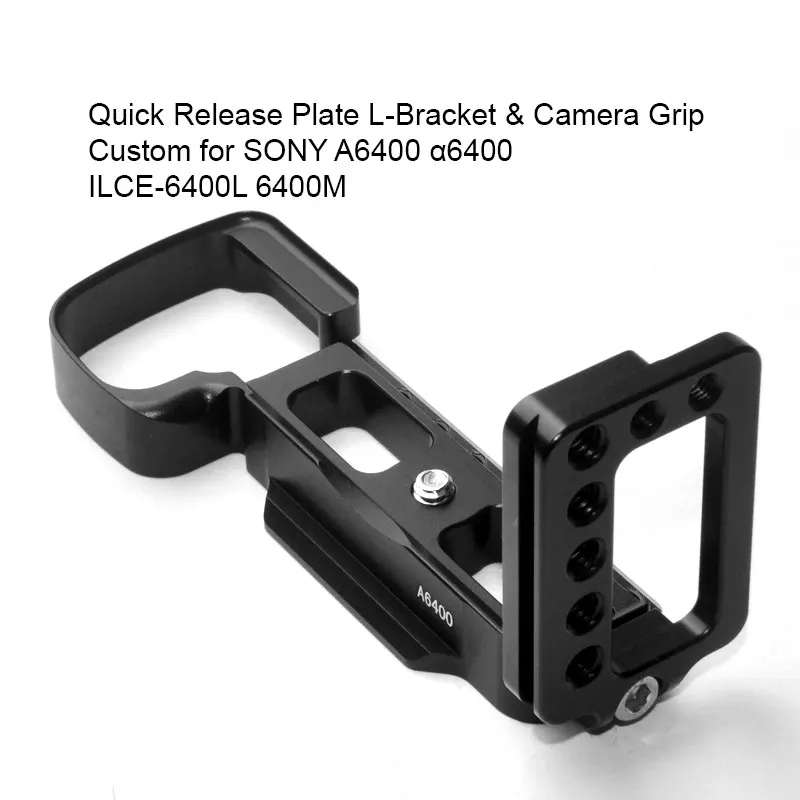 L БЫСТРОРАЗЪЕМНАЯ пластина держатель для камеры Кронштейн ручной SONY A6400 a6400 Arca Swiss