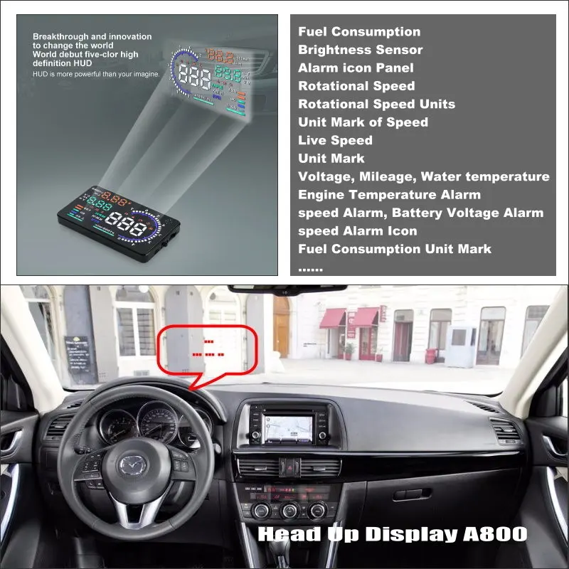 Автомобильный HUD Дисплей для Mazda CX 5 CX5 2013 2020 Авто электронные аксессуары лобовое