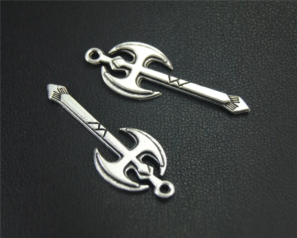 

25pcs Silver Color Axe Charm Pendant DIY Necklace Bracelet Bangle Findings Fit Jewelry Making A1849