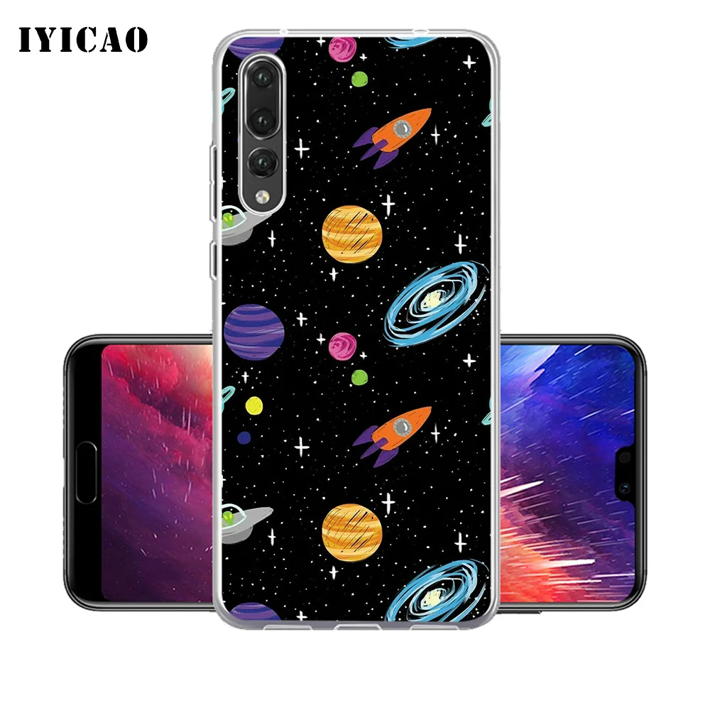 IYICAO niverse Planets Stars Мягкий силиконовый чехол для телефона Huawei P30 P20 Pro P10 P9 P8 Lite P Smart TPU |