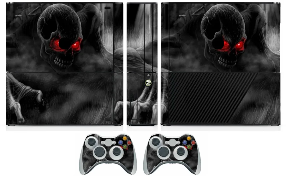 205 темный череп Виниловая наклейка для Microsoft Xbox 360 E и 2 контроллера Скины наклейки