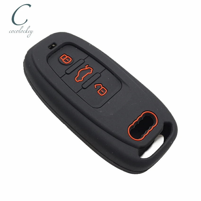 Cocolockey автомобильный чехол для брелка с ключом Набор audi a4 a4l a5 a6 a6l rs7 a7 a8 q5 3 кнопки
