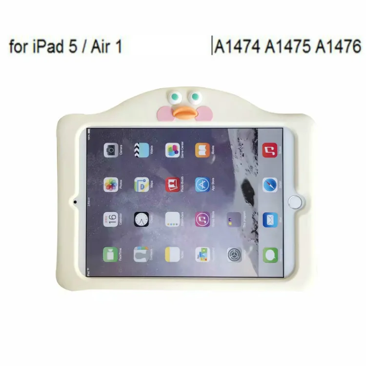 For ipad Air 1 Силиконовый милый детский чехол-подставка для нового Ipad Pro 9,7 10,5 чехол для Apple Ipad 2 3 4 Air 1 2 Mini 1 2 3 4 чехол для планшета+ ручка - Цвет: For ipad Air 1