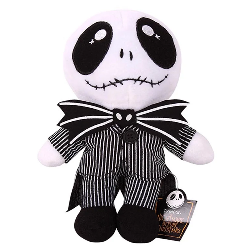 Игрушка плюшевая Кошмар перед Рождеством Jack Skellington кукла с черепом и щукой мягкие