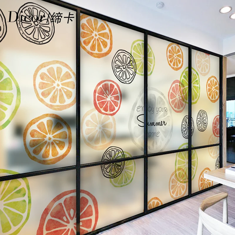 Летняя оранжевая Наклейка на окно подоконник для балкона спальни светильник Кая