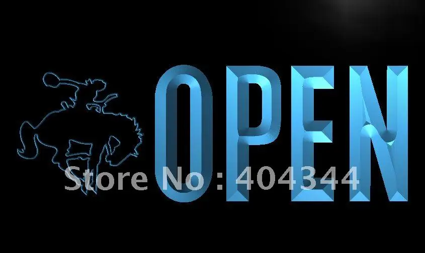 

LK846- OPEN Cowboys Ride Horse Bar NEW LED Neon Light Sign