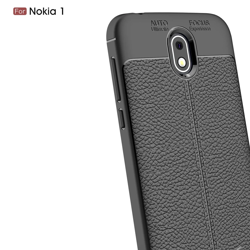 For Nokia 1 / Nokia1 Case Phone Back Protective Smartphone Soft Litchi striae Shockproof Cover | Мобильные телефоны и