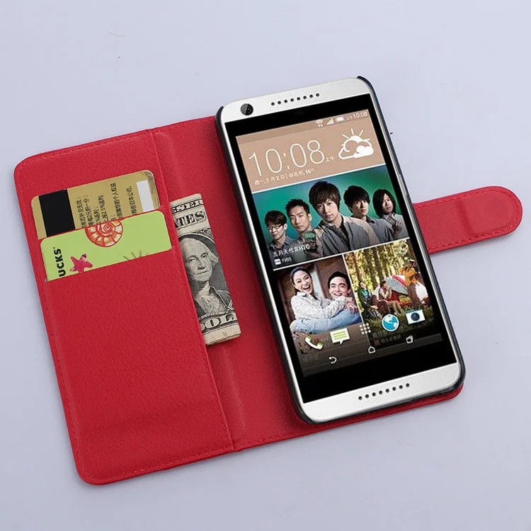 Кожаный чехол книжка для HTC Desire 626 650 Бумажник 626G + 626S 626D 626W телефона из ТПУ с