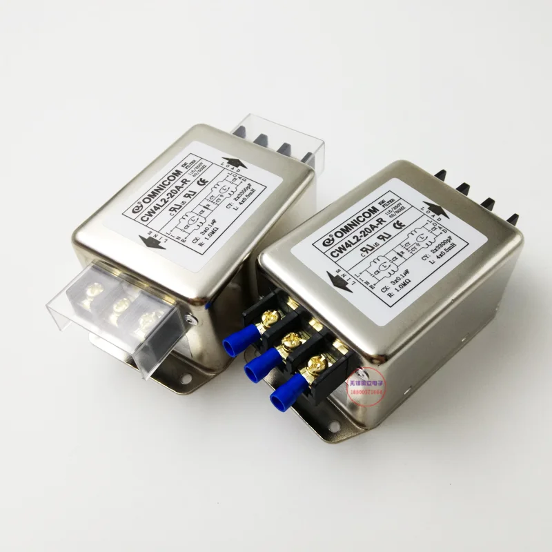 Power Filter 220V10A Two-stage Terminal Block Rail Type CW4L2-6A/10A-R | Инструменты
