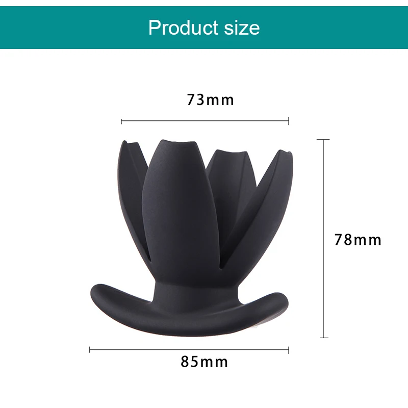 2019 Hot Sale Silicone Flower Opening Hollow Butt Plug Expander for Men Woman Adult Erotic Anal Sex Toys |