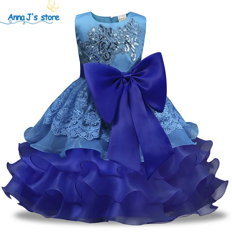 Qz-590 Princess dress for girls with paillette summer clothes wedding birthday Dresses Girls Children suit teenagers | Детская одежда и
