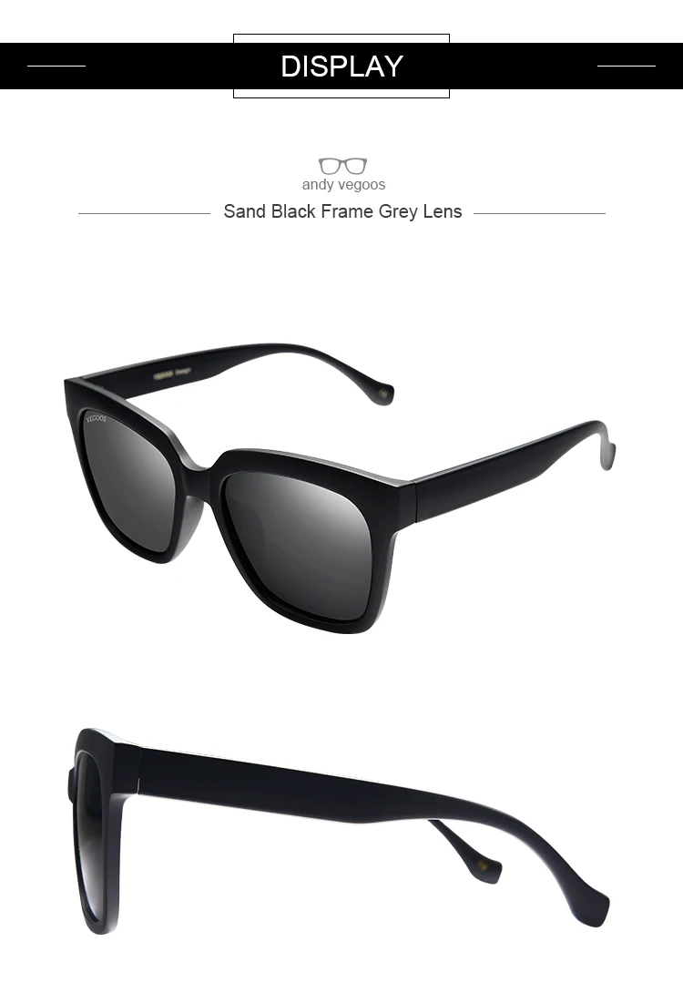 VEGOOS Sunglasses Men Polarized Women Square Sun Glasses UV400 Protection Driving Sport Glasses Gafas de Sol Hombre#6109