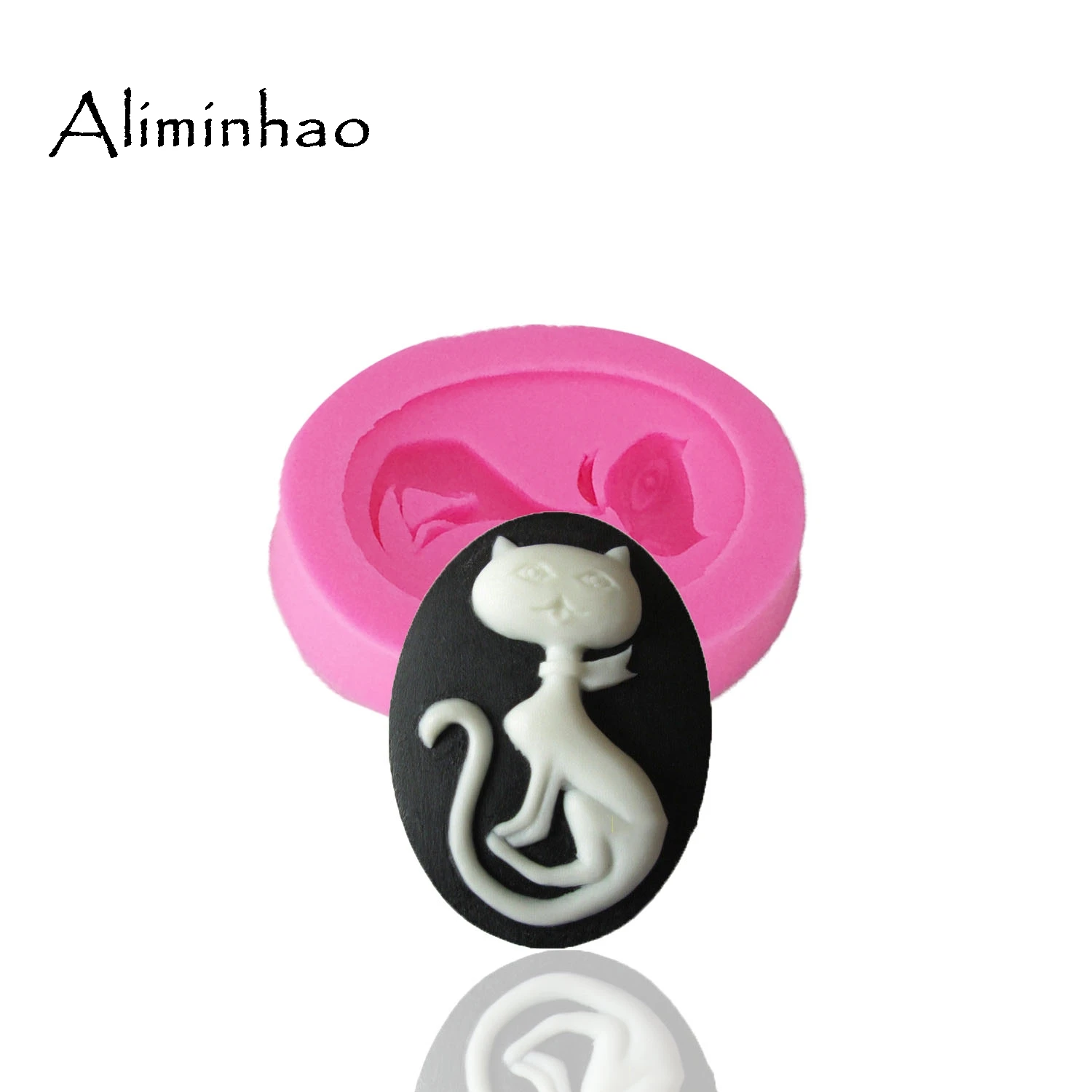 B0905 Mini Cat DIY Resin Clay Soap Mold Silicone mold chocolate fondant cake decorating tools Flexible | Дом и сад