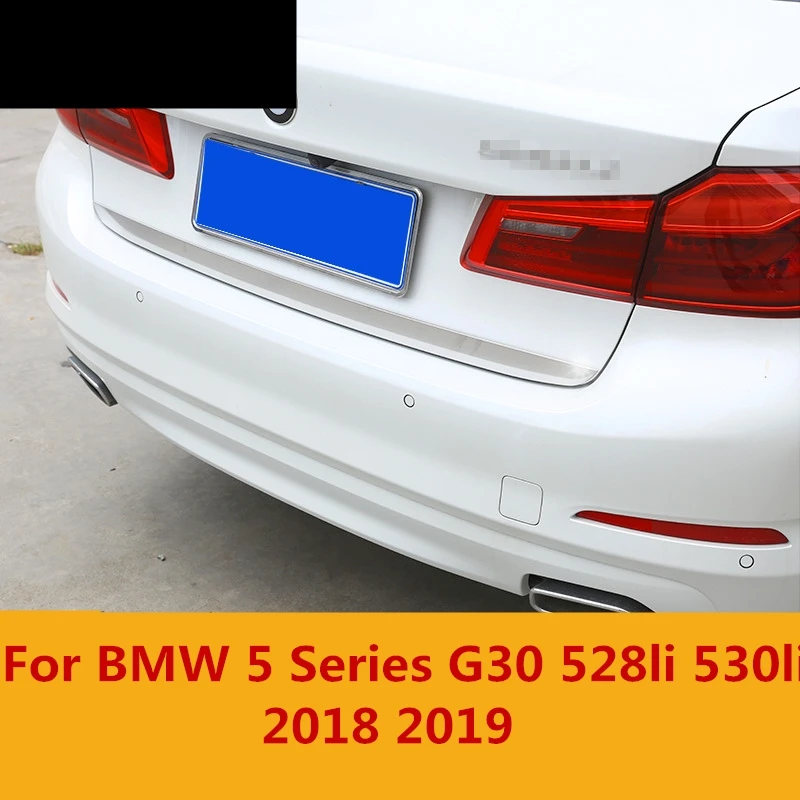 Для BMW 5 Series G30 528li 530li 2018 2019 защитная накладка для багажника из нержавеющей стали