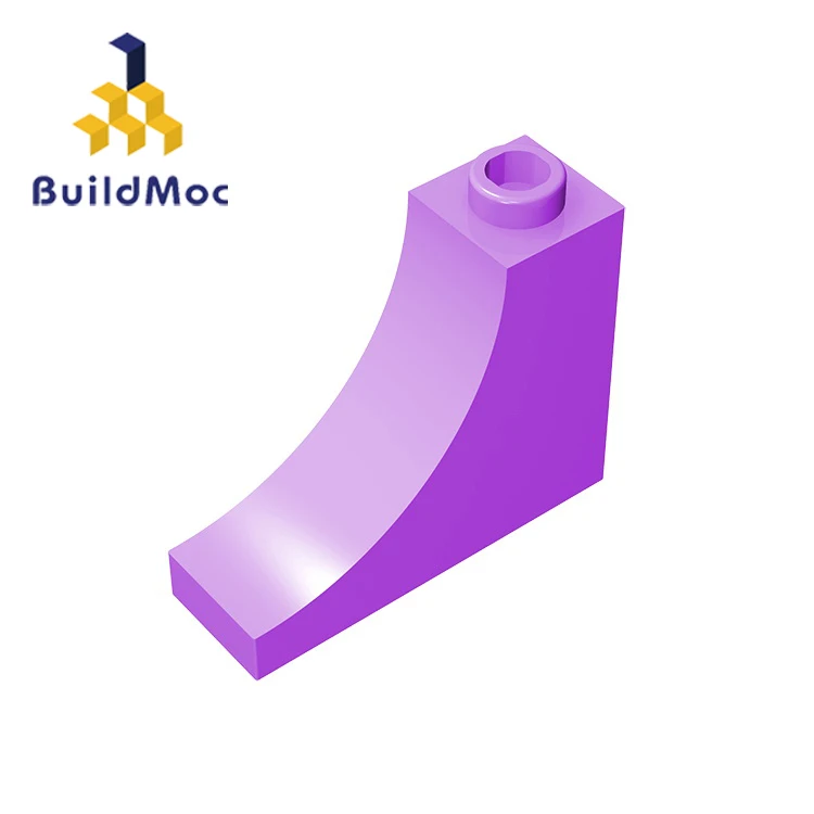 BuildMOC 18653 1x3x2 изогнутые кирпичные строительные блоки, детали DIY, развивающие игрушки, креативный подарок