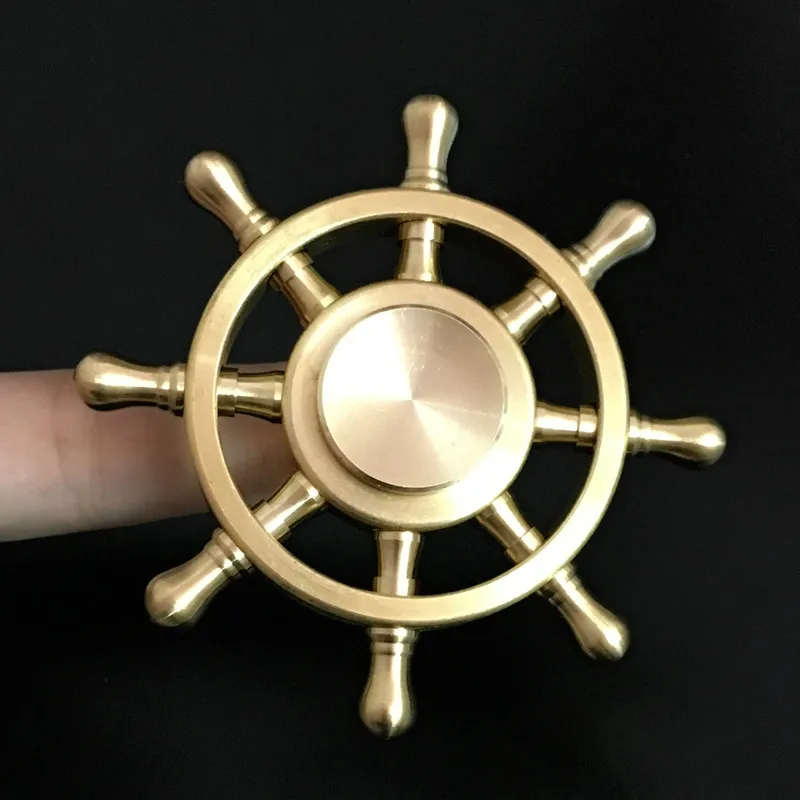 Радужный Спиннер металлический 6 пальцев ручной латунный сплав для аутизма