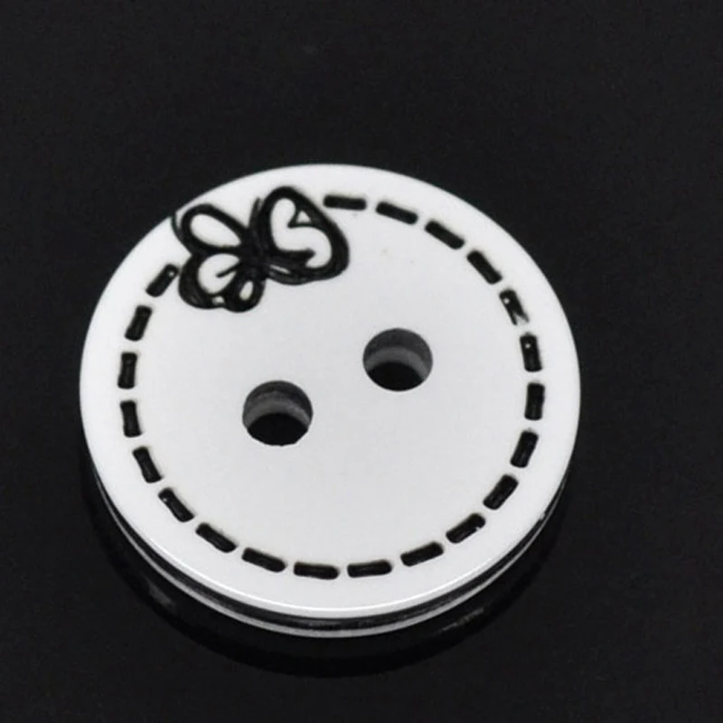 LF 100pcs Mixed Resin Sewing Buttons For Cloth Flatback Cabochon Scrapbooking Crafts Knopf Bouton Decor Diy Accessories | Дом и сад