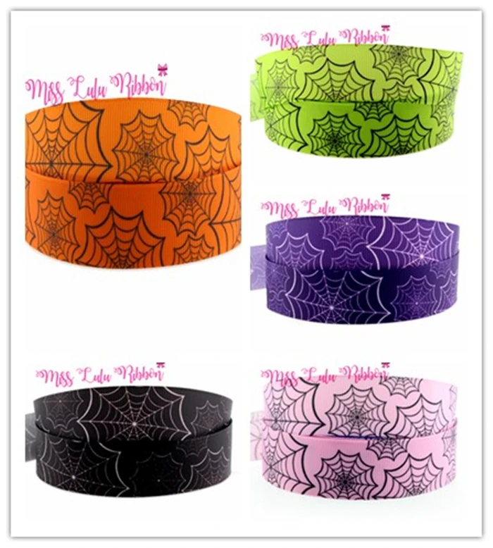 6 мм 75 и надписью &quotHappy Halloween&quot напечатан Grosgrain ленты/штаны с эластичным поясом