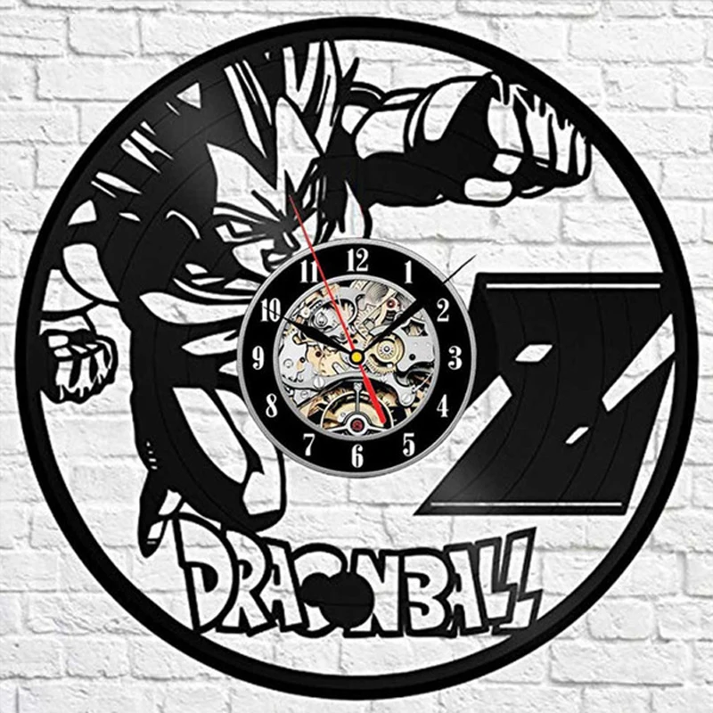 Настенные часы Horloge Murale Dragon Ball Z дизайнерские коллекционные 3d наклейки виниловые