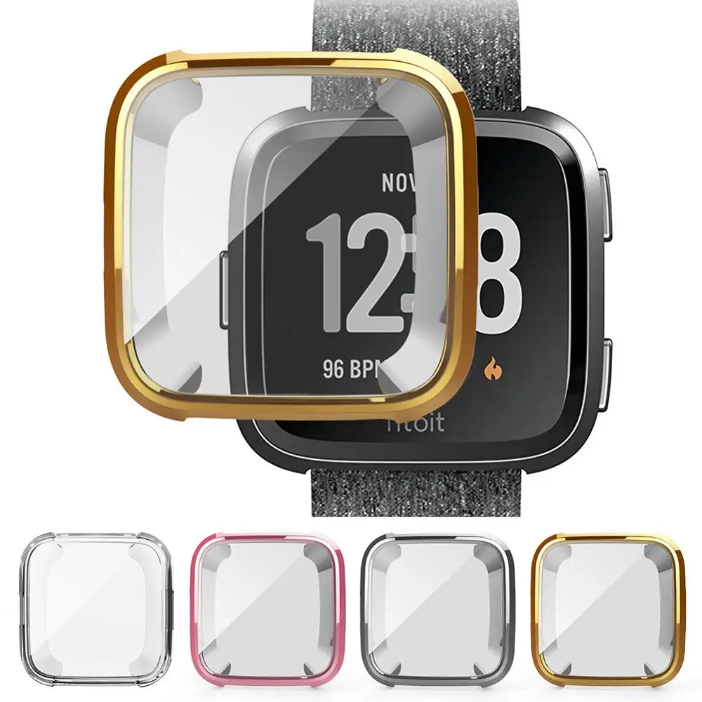 Замена TPU Экран протектор совместим с Fitbit умные часы Versa чехол s Мягкий покрытием