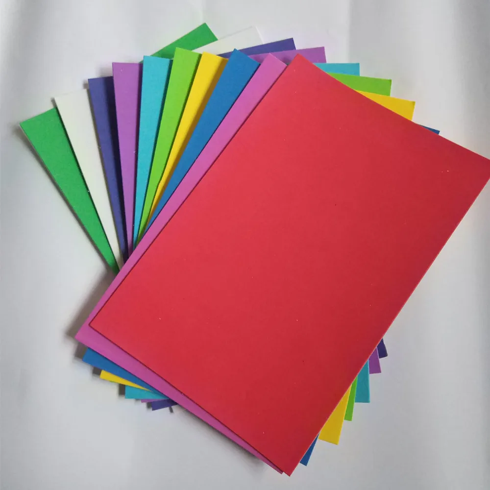 A4 Self adhesive EVA Foam Paper Sheets DIY Craft Sponge Handcraft Early Educational Toys With Sticker | Канцтовары для офиса и