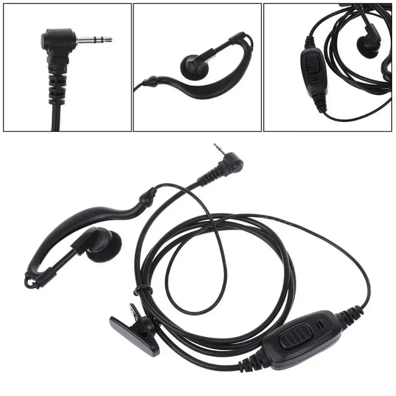Гарнитура ALLOYSEED Walkie Talkie наушники 1 штырь разъем 2 5 мм PTT Mic вкладыши для Motorola T6200 TKLR T3