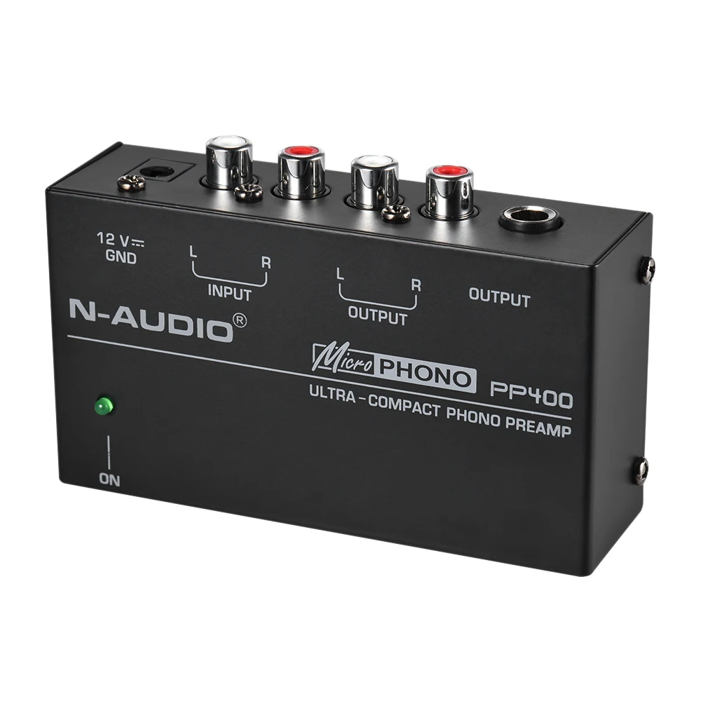 Ультракомпактный предусилитель для фонофона с интерфейсами RCA 1/4 TRS PP400|Усилители