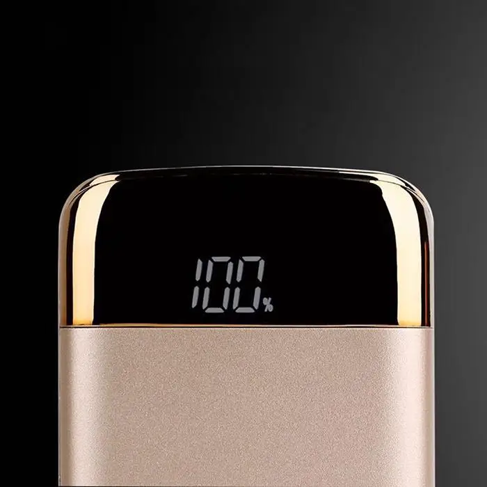 10000 мАч цифровой дисплей power Bank Внешняя батарея PoverBank USB bank портативное зарядное