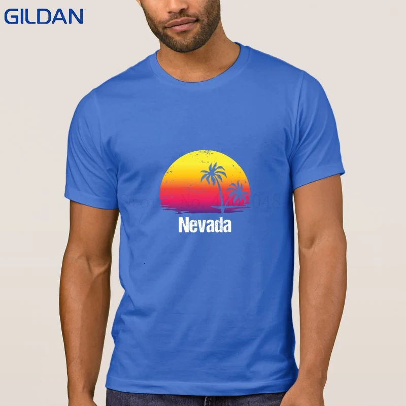 Юмор летние каникулы Nevada футболка одноцветное Цвет Camiseta для Для мужчин веселый