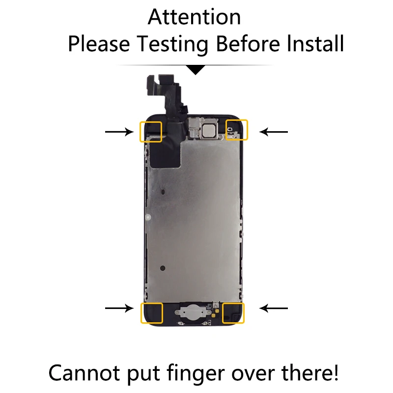 3 шт./лот полный комплект ЖК-дисплей для iPhone 5 дисплей сенсорный экран Главная