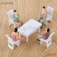 dophee 10 sets 150 square dining table 10pcs 150 multicolor model people model train set landscape